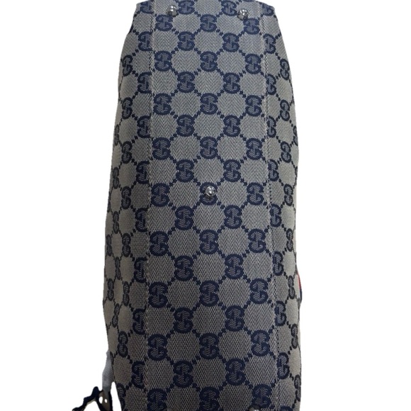 GUCCI GG Canvas Web Sherry Line Hand Bag Serial No. 145759 002122 - Picture 8 of 10